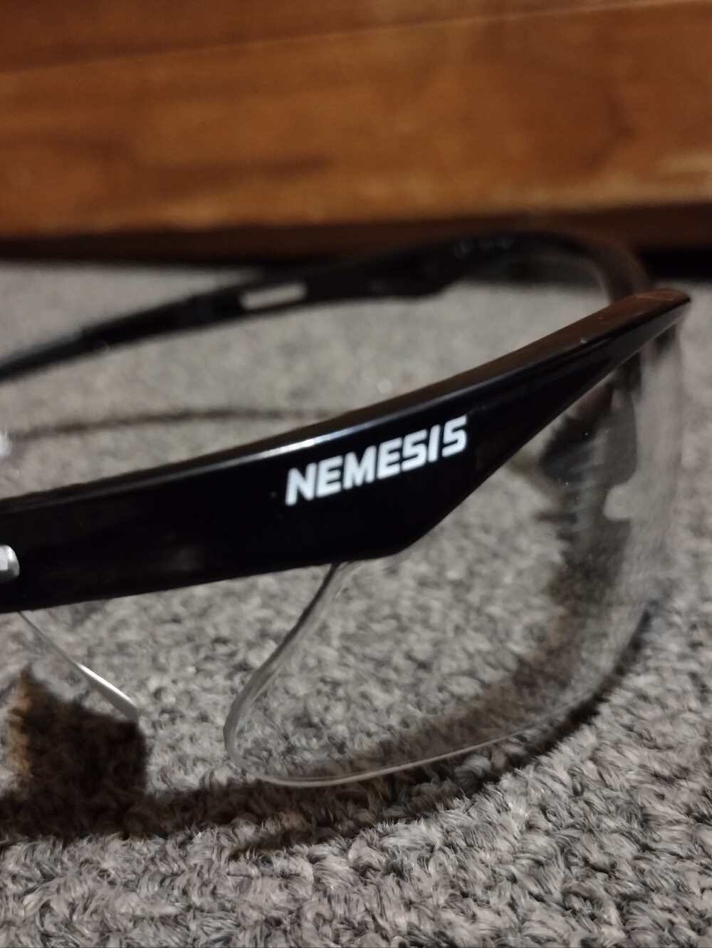 Men’s Black Sunglasses with Clear Lenses